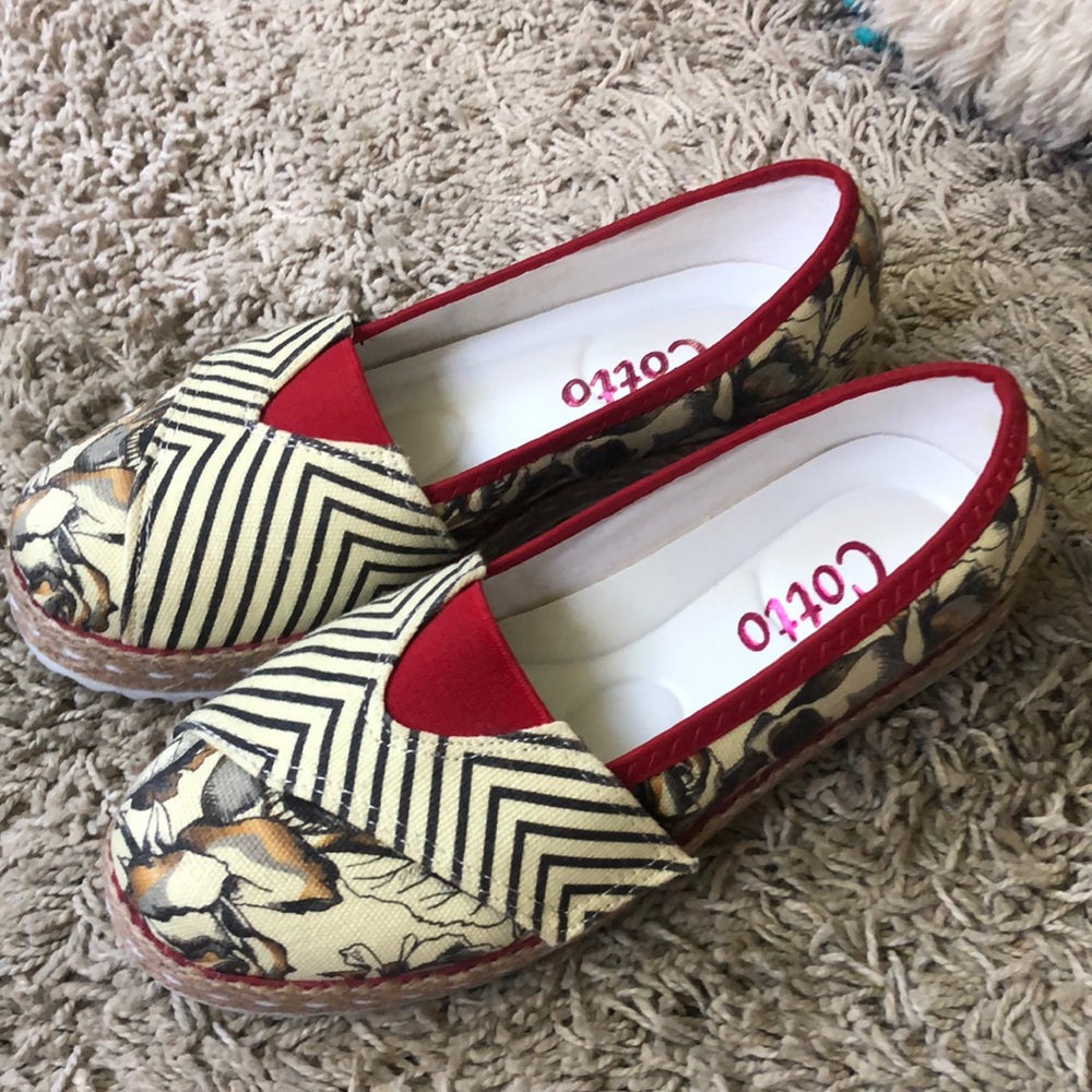 Cotto 7.5 38 Italian Flats Handmade Italy NWOT